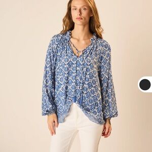 Natalie Martin ‘Penny Blouse’ in Navy Floral